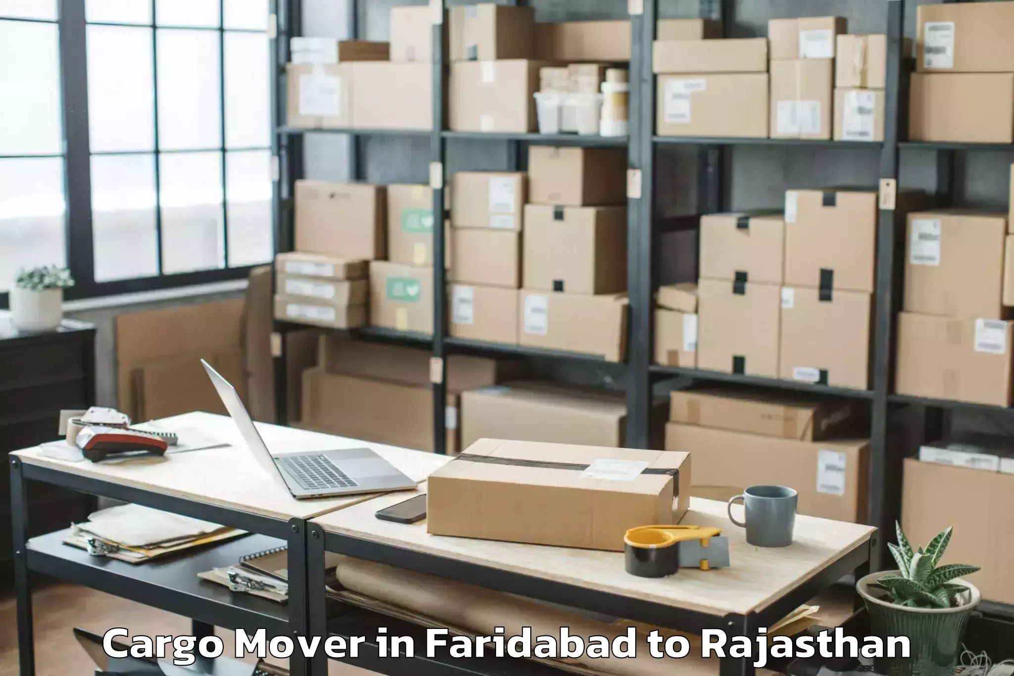 Discover Faridabad to Sheoganj Cargo Mover